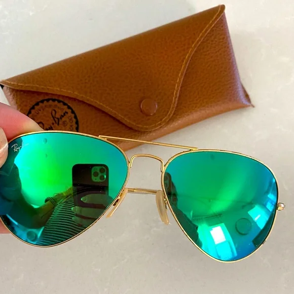 Ray-ban Aviators Green - Picture 2 of 3